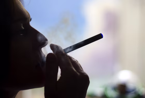 Image: Blue E-cigarette