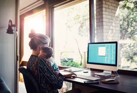 Balancing a new business and a new baby