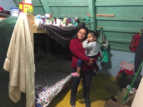 Vanesa Castro, 30, and her daughter Andrea, 2, are asylum-seekers from Honduras.