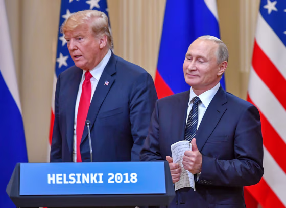 Image: President Donald Trump and Russia's President Vladimir Putin