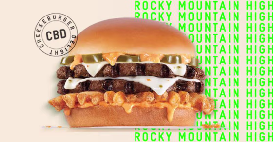 Image: Carl's Jr. CBD burger