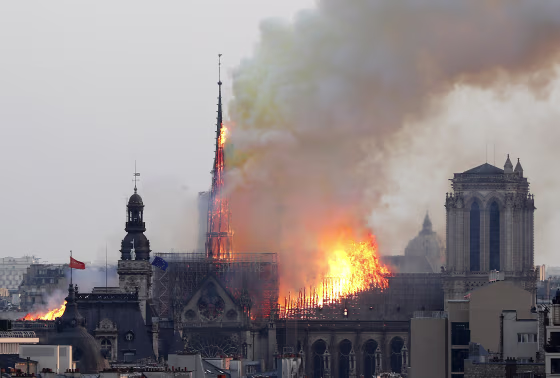 Image: Notre Dame de Paris fire