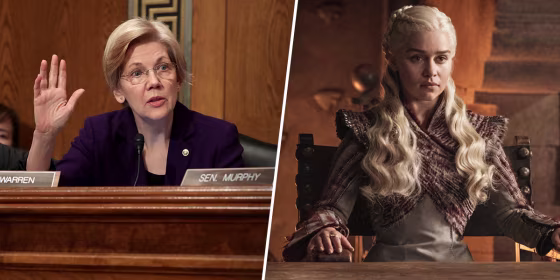 Elizabeth Warren; Emilia Clarke in \"Game of Thrones\"