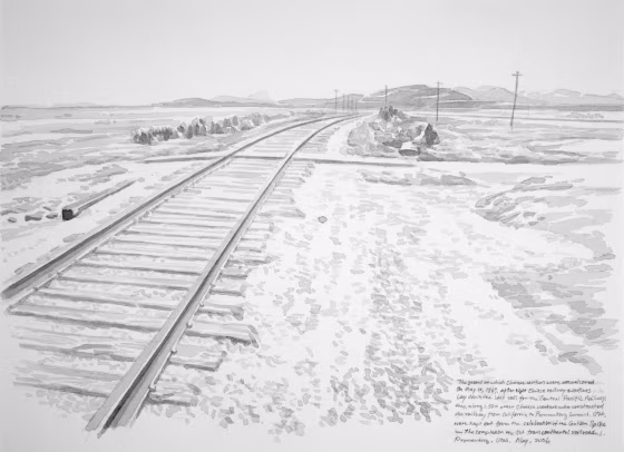 Image: Chinese railway workers