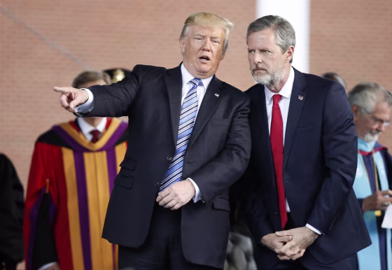 Image: Donald Trump,Jerry Falwell Jr.
