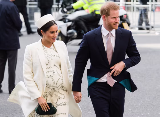 Image: Meghan Markle, Duchess of Sussex, and Prince Harry, Duke of Sussex, attends the Commonwealth Day service at Westminster Abbey in London on March 11, 2019.