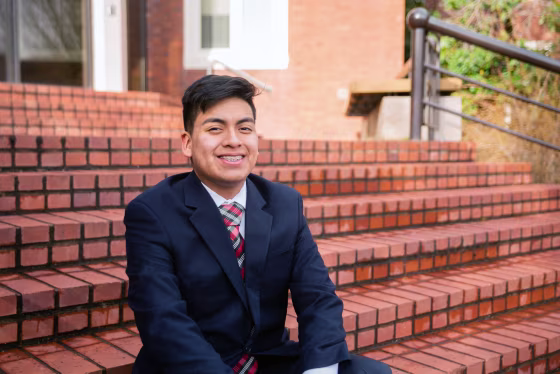 Raul Marquez Guerrero, Salem-Keizer school board candidate, at Willamette University in Salem, Oregon.