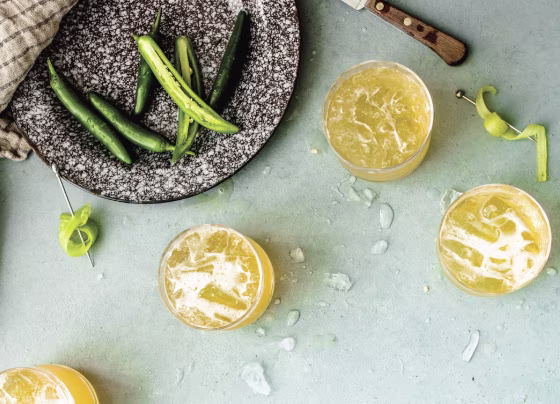 The Riled and Wrangled cocktail uses beer as it's base — a great way to elevate your drinks game this baseball season.