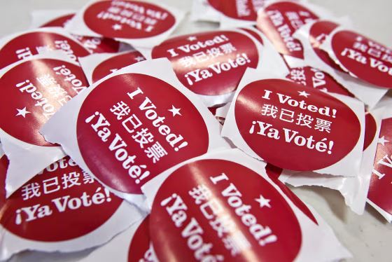California Voters Participate In The State's Pivotal Primary