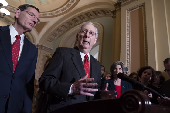 Image: Mitch McConnell, John Barrasso, Joni Ernst