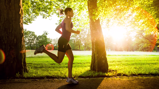 Image: Running outdoors
