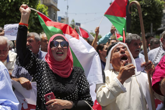 Image: PALESTINIAN-ISRAEL-US-DEMO