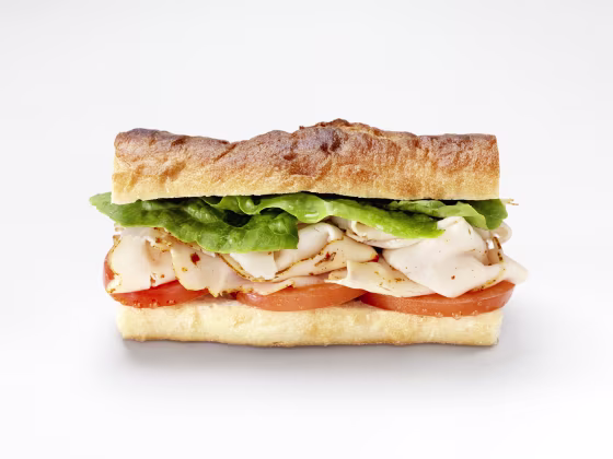 Image: Turkey Sandwich on a Baguette