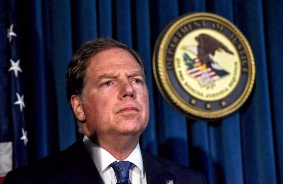 Image: U.S. Attorney for the Southern District of New York Geoffrey Berman at a press conference in Manhattan on July 8, 2019.