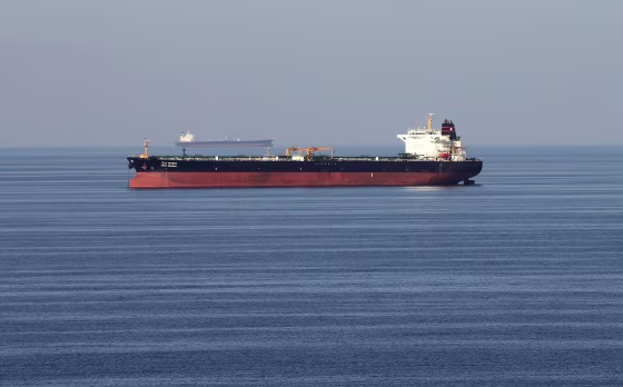 Image: Oil tankers pass through the Strait of Hormuz.