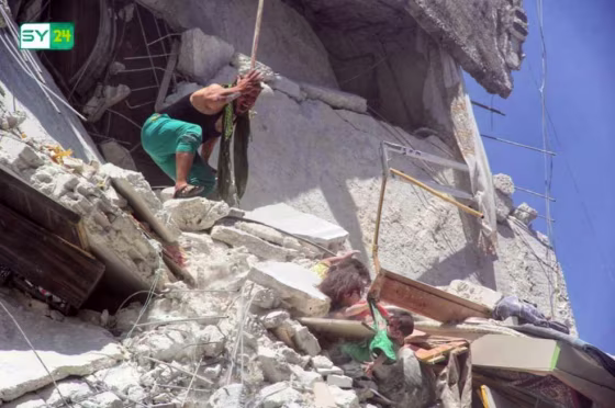 Image: Syria airstrike