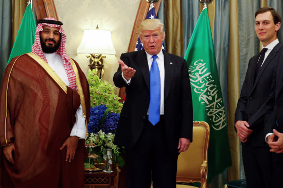 Image: U.S. President Trump meets with Saudi Arabia's Deputy Crown Prince Mohammed bin Salman in Riyadh