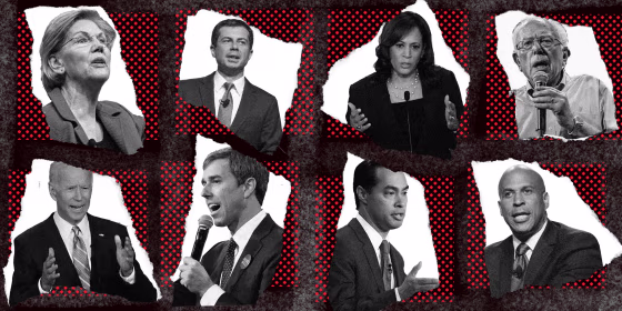 Image: The second Democratic debate, hosted by CNN, is taking place over two nights in Detroit with 10 candidates on stage each night.