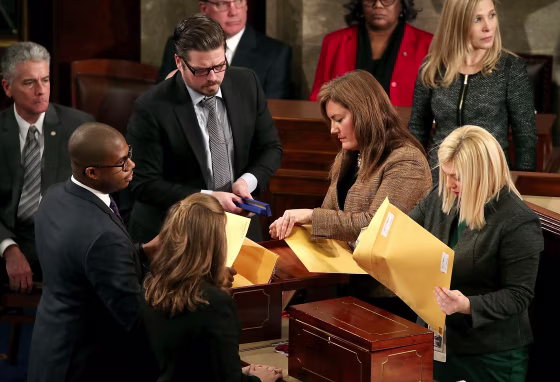 Congress Meets To Certify Electoral College Votes In Presidential Election
