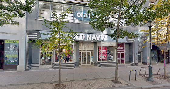 The Old Navy on Chestnut street in center city Philadelphia.