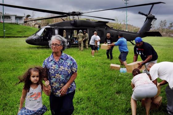 Image: Bringing aid to Puerto Rico