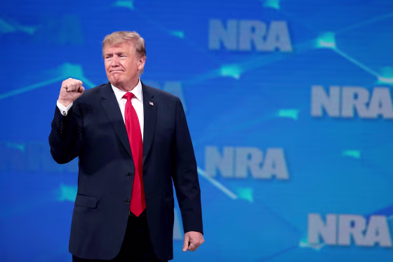 President Trump And Other Notable Leaders Address Annual NRA Meeting