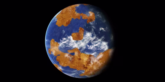 Image: Artist's representation of Venus with water.