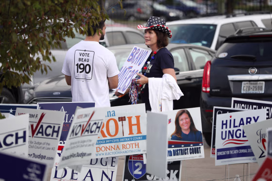 Image: Texas voters