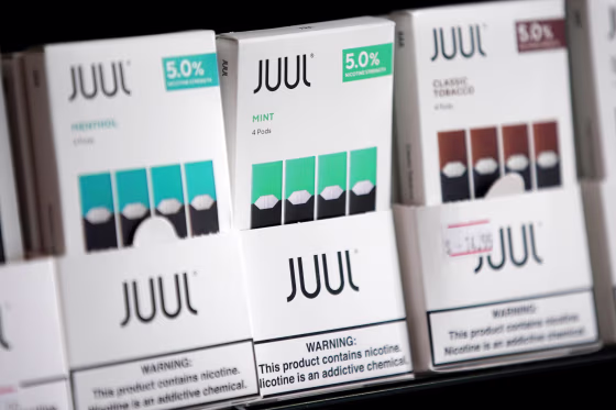 Image: Juul brand vape cartridges
