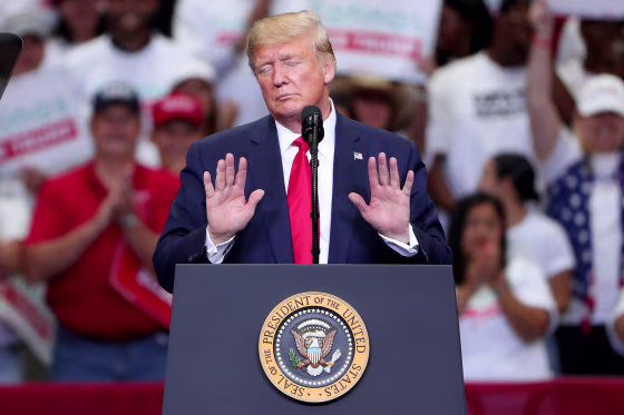 Image: Donald Trump Holds \"Keep America Great\" Campaign Rally In Dallas