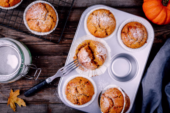 Image: Homemade Autumn Pumpkin Muffins