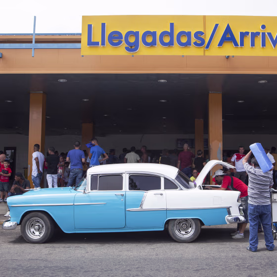 Image: Cuba airport arrivals