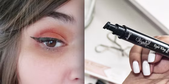 Amazon customers say this unique eyeliner applicator is the real deal.