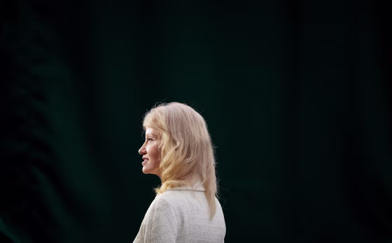 Image: White House counselor Kellyanne Conway speaks to reporters on May 1, 2019.