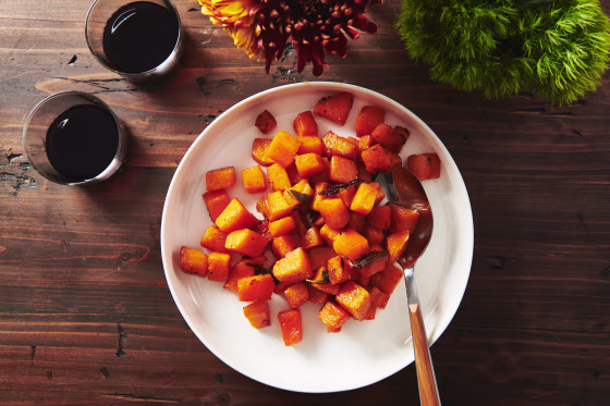 Roasted butternut squash with maple syrup recipe