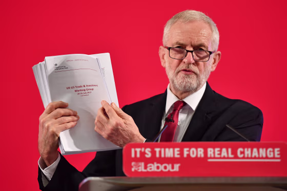 Image: Jeremy Corbyn Makes Campaign Announcement On NHS