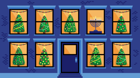 Part of the experience of celebrating Hanukkah in America is belonging to a minority culture among a majority.