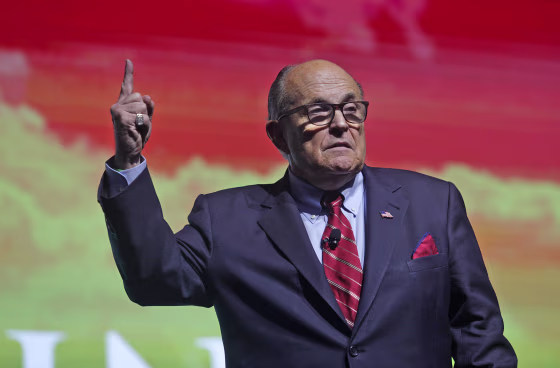 Image: Trump Attorney Rudy Giuliani addresses the crowd at the Turning Point USA Student Action Summit
