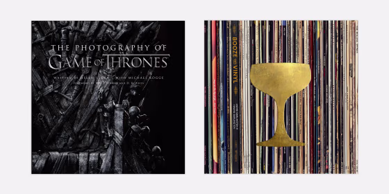 "The Photography of Game of Thrones" by Helen Sloan; "Booze & Vinyl: A Spirited Guide to Music and Mixed Drinks" by André Darlington