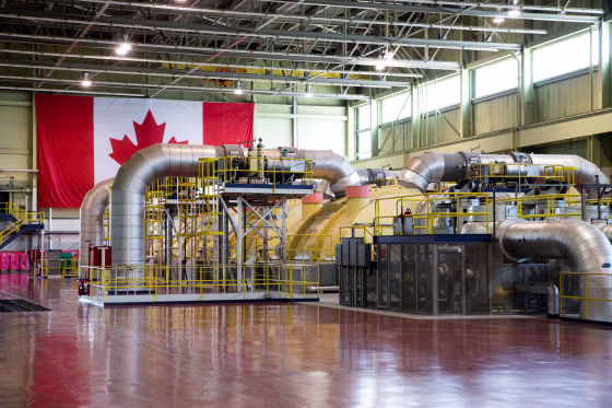 Image: The Pickering Nuclear Power Generating Station near Toronto on April 17, 2019.
