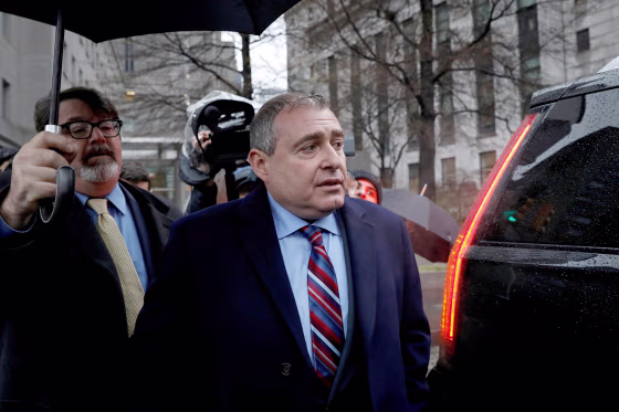Image: FILE PHOTO: Ukrainian-American businessman Lev Parnas, an associate of President Donald Trump's personal lawyer Rudy Giuliani, exits after a bail hearing at the Manhattan Federal Court in New York