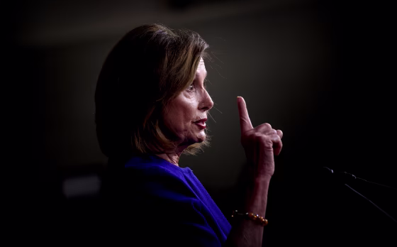Image: Speaker of the House Nancy Pelosi attends a press briefing on Jan. 9, 2020.