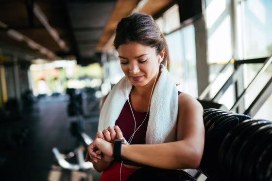 Image: Woman at gym