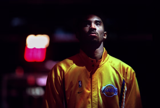 Image: Kobe Bryant before a Los Angeles Lakers Game at the Staples Center.