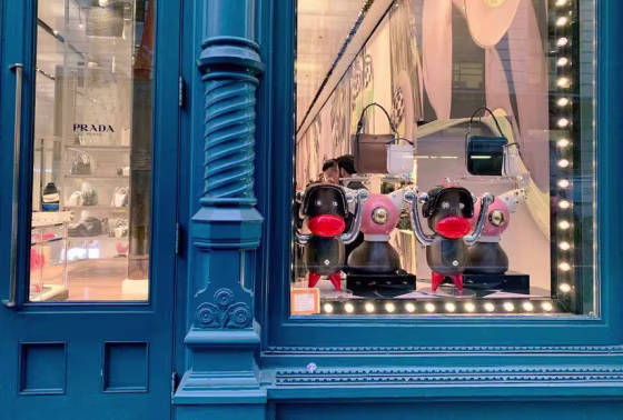 Image: A display at a Prada store in Manhattan on Dec. 13, 2018.