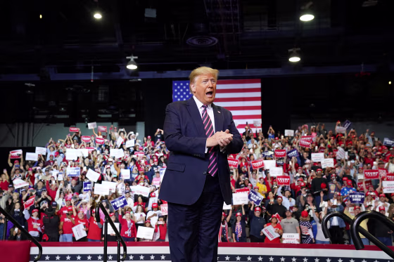 Image: U.S. President Trump holds a campaign rally in Las Vegas, Nevada