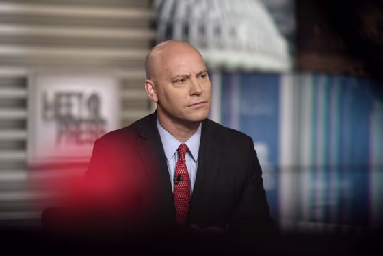 Image:Marc Short, chief of staff to the Vice President, appears on \"Meet the Press\" On Feb. 23, 2020.