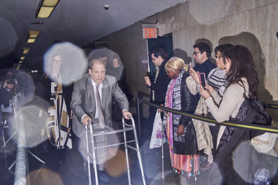 Harvey Weinstein at NYC Courthouse