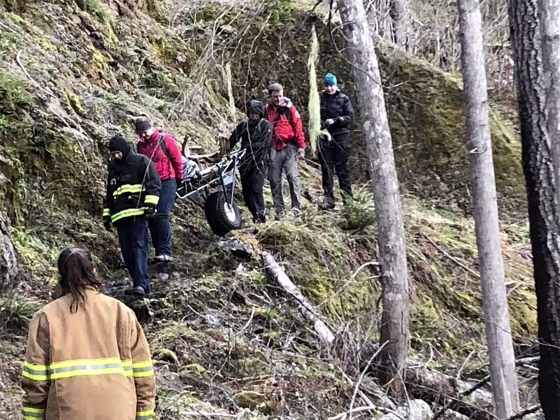 Image: Hiker trail rescue