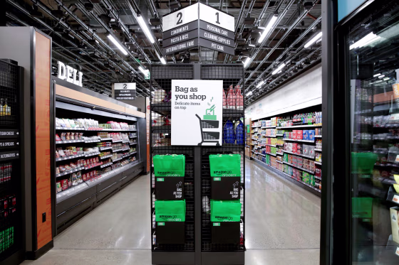 Image: An Amazon Go store, a checkout-free grocery store, in Seattle on Feb. 21, 2020.